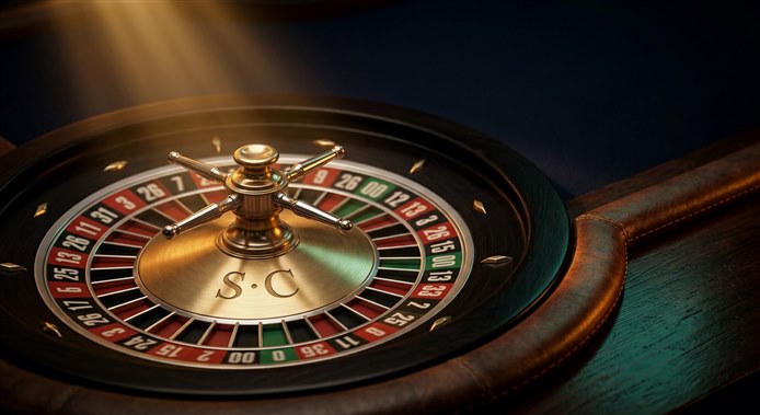 Online-Casino-Interface mit Spielauswahl und Sicherheitssymbolen